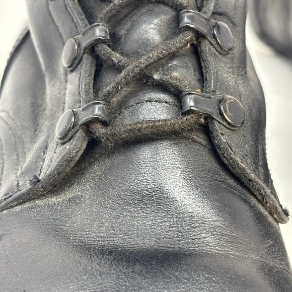 RO Search Leather Black Military Combat Boots Mens 8.5W Black 5-85 Vintage main image 11